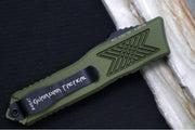 Guardian Tactical GTX-025 OTF - Tactical Black Finish / Elmax Steel / Dagger Blade / OD Green Anodized Aluminum Handle 12-8131 - Northwest Knives