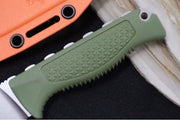 Benchmade 15006-1 Steep Country Fixed Blade - CPM-S30V Steel / Stonewashed Finish / Dark Olive Santoprene Handle / Black & Orange Boltaron Sheath - Northwest Knives