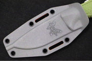 Benchmade 15006-1 Steep Country Fixed Blade - CPM-S30V Steel / Stonewashed Finish / Dark Olive Santoprene Handle / Black & Orange Boltaron Sheath - Northwest Knives