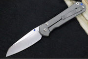 Chris Reeve Knives Large Sebenza 31 LEFT HAND - Insingo Blade / CPM-Magnacut Steel / Titanium Handle / Blue Accents L31-1009 - Northwest Knives