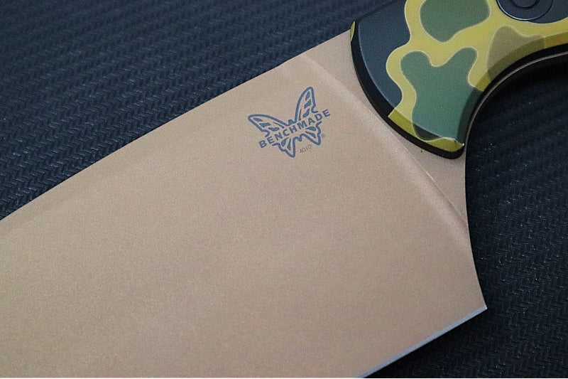 Benchmade 4010FE-2601 Station Kitchen Knife Limited Edition - FDE Finish / CPM-154 Steel / Camo Anodized Aluminum Handle - Made in Portland, Oregon USA - Northwest Knives