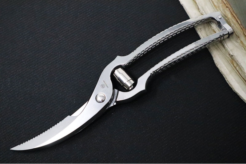 Wusthof Knives - 10" Poultry Kitchen Shears - Stainless Steel Shears - Stainless Handle - Northwest Knives