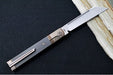 Jack Wolf Knives Titanium Starburst Feel Good Jack Flipper - Starburt Patterned Titanium Handle / Titanium Liners & Bolsters / CPM-S90V Steel - Northwest Knives