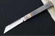 Jack Wolf Knives Titanium Starburst Feel Good Jack Flipper - Starburt Patterned Titanium Handle / Titanium Liners & Bolsters / CPM-S90V Steel - Northwest Knives