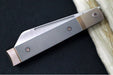 Jack Wolf Knives Titanium Starburst Feel Good Jack Flipper - Starburt Patterned Titanium Handle / Titanium Liners & Bolsters / CPM-S90V Steel - Northwest Knives