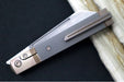 Jack Wolf Knives Titanium Starburst Feel Good Jack Flipper - Starburt Patterned Titanium Handle / Titanium Liners & Bolsters / CPM-S90V Steel - Northwest Knives