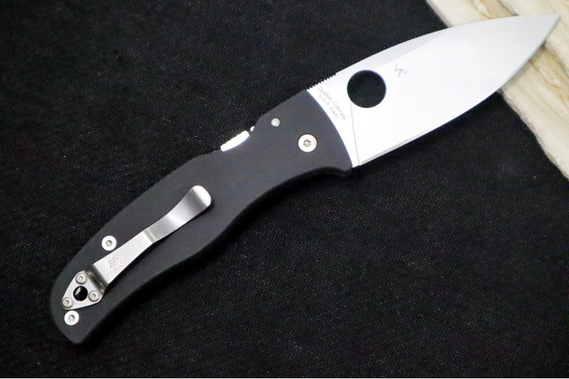 Spyderco Bodacious - Black G-10 Handle / CPM-S30V Steel / Satin Leaf Shaped Blade C263GP