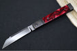 Jack Wolf Knives True Blood Kirinite Feel Good Jack Flipper - Red Kirinite & Titanium Handle / Titanium Liners & Bolsters / CPM-S90V Steel - Northwest Knives