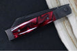 Jack Wolf Knives True Blood Kirinite Feel Good Jack Flipper - Red Kirinite & Titanium Handle / Titanium Liners & Bolsters / CPM-S90V Steel - Northwest Knives