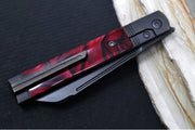 Jack Wolf Knives True Blood Kirinite Feel Good Jack Flipper - Red Kirinite & Titanium Handle / Titanium Liners & Bolsters / CPM-S90V Steel - Northwest Knives