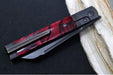 Jack Wolf Knives True Blood Kirinite Feel Good Jack Flipper - Red Kirinite & Titanium Handle / Titanium Liners & Bolsters / CPM-S90V Steel - Northwest Knives