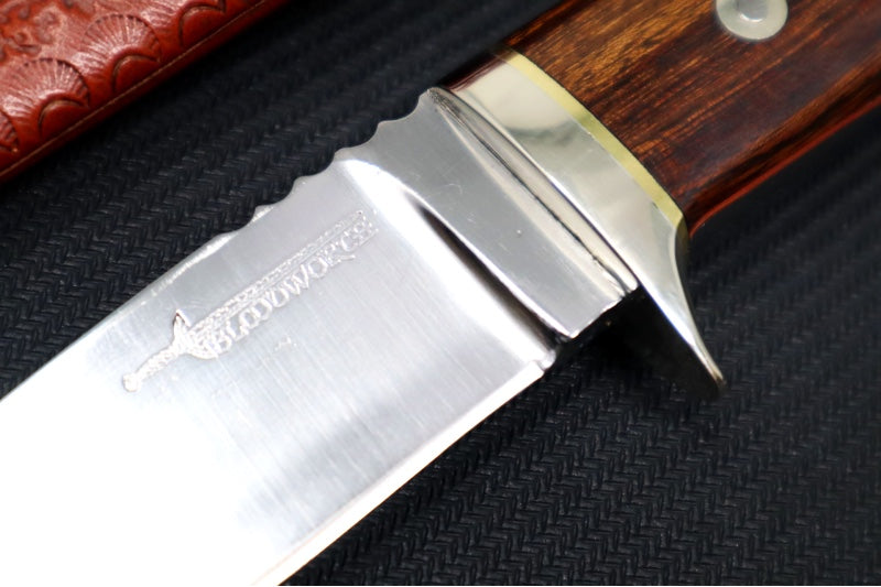Bloodworth Custom Knives Fixed Blade - Loveless Hunter - Ironwood Handle - Northwest Knives
