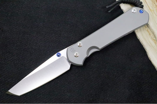 Chris Reeve Knives Large Sebenza 31 Glass Blasted - Tanto Blade / CPM-Magnacut Steel L31-1687