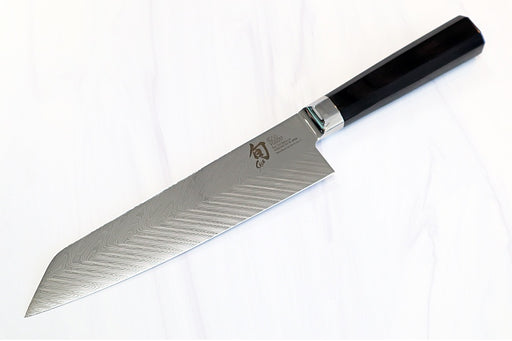 Shun Dual-Core - 8" Kiritsuke - Herringbone 71 Layered Damascus - Ebony Pakkawood Octagon Handle - Made in Seki City, Japan - Northwest Knives