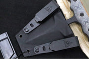 Tops I Stick Push Dagger - 1075 Steel / Black Traction Finish / Black Canvas Micarta Handle / Black Kydex Sheath I-STICK - Northwest Knives