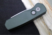 Pro Tech Runt Auto - Green Anodized Aluminum Handle / Stonewashed Reverse Tanto Blade / CPM-Magnacut Steel R5401-Green - Northwest Knives