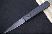 Pro Tech Godfather SWAT Auto - Jigged Black Anodized Aluminum Handle / Black Blade / Black Hardware 926-SWAT - Northwest Knives
