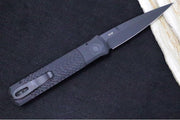 Pro Tech Godfather SWAT Auto - Jigged Black Anodized Aluminum Handle / Black Blade / Black Hardware 926-SWAT - Northwest Knives
