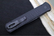 Pro Tech Godfather SWAT Auto - Jigged Black Anodized Aluminum Handle / Black Blade / Black Hardware 926-SWAT - Northwest Knives