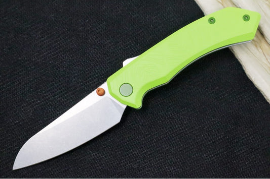 Tactile Turn Chupacabra "Sprout" Seasonal Edition Folder - Cerakoted "Sprout" Aluminum Handle / CPM-Magnacut Steel / Tumbled Finish / Drop Point Blade