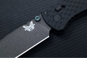 Benchmade 534BK Bugout Vapor - M390 Steel / Drop Point Blade / Black Cerakote Finish / Black Machined Patterned Anodized Aluminum Handle - Northwest Knives