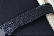 Benchmade 534BK Bugout Vapor - M390 Steel / Drop Point Blade / Black Cerakote Finish / Black Machined Patterned Anodized Aluminum Handle - Northwest Knives