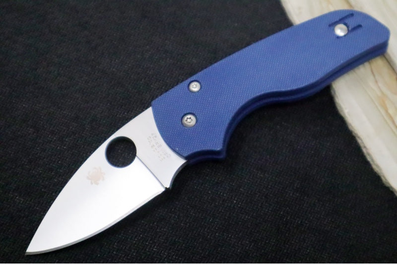 Spyderco Lil Native Compression Lock - Cobalt Blue G-10 / Satin CPM-SPY27 Blade C230GPCBL - Northwest Knives