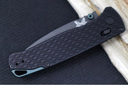 Benchmade 534BK Bugout Vapor - M390 Steel / Drop Point Blade / Black Cerakote Finish / Black Machined Patterned Anodized Aluminum Handle - Northwest Knives