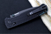 Benchmade 534BK Bugout Vapor - M390 Steel / Drop Point Blade / Black Cerakote Finish / Black Machined Patterned Anodized Aluminum Handle - Northwest Knives