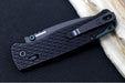Benchmade 534BK Bugout Vapor - M390 Steel / Drop Point Blade / Black Cerakote Finish / Black Machined Patterned Anodized Aluminum Handle - Northwest Knives