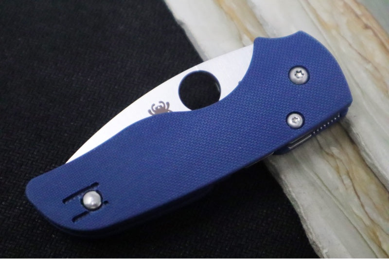 Spyderco Lil Native Compression Lock - Cobalt Blue G-10 / Satin CPM-SPY27 Blade C230GPCBL - Northwest Knives