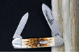 Garage Sale Case Knives Canoe - Tru-Sharp Stainless Steel / Amber Bone Peach Seed Jig 00263 - Northwest Knives