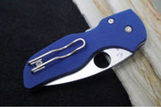 Spyderco Lil Native Compression Lock - Cobalt Blue G-10 / Satin CPM-SPY27 Blade C230GPCBL - Northwest Knives