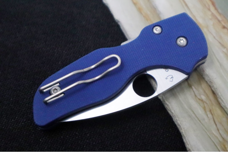 Spyderco Lil Native Compression Lock - Cobalt Blue G-10 / Satin CPM-SPY27 Blade C230GPCBL - Northwest Knives