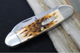 Garage Sale Case Knives Canoe - Tru-Sharp Stainless Steel / Amber Bone Peach Seed Jig 00263 - Northwest Knives