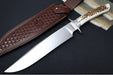 Boker Argentina Toro HX - Genuine Stag Handle / ACX 390 Steel / Clip Point Blade / Brown Leather Sheath 02BA595HX - Northwest Knives