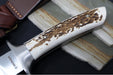 Boker Argentina Toro HX - Genuine Stag Handle / ACX 390 Steel / Clip Point Blade / Brown Leather Sheath 02BA595HX - Northwest Knives