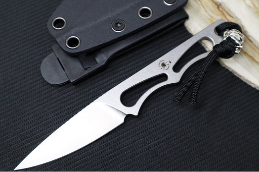 Spartan Blades Willow Fixed Blade - Stonewashed Blade / Elmax Stainless Steel / Black Kydex Sheath SBEU1SWKYBK - Northwest Knives
