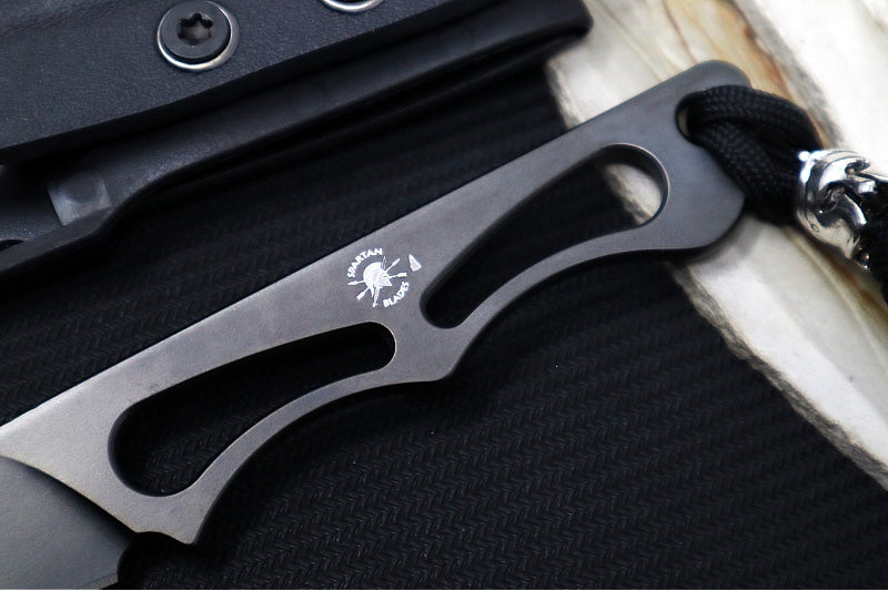 Spartan Blades Willow Fixed Blade - Black PVD Blade / Elmax Stainless Steel / Black Kydex Sheath SBEU1BKKYBK - Northwest Knives