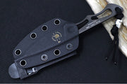 Spartan Blades Willow Fixed Blade - Black PVD Blade / Elmax Stainless Steel / Black Kydex Sheath SBEU1BKKYBK - Northwest Knives