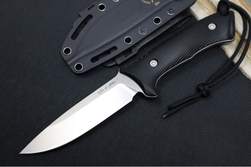 Spartan Blades Linden Fixed Blade - Stonewashed PVD Blade / Elmax Stainless Steel / Black Kydex Sheath SBEU2SWKYBK - Northwest Knives