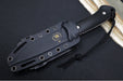 Spartan Blades Linden Fixed Blade - Stonewashed PVD Blade / Elmax Stainless Steel / Black Kydex Sheath SBEU2SWKYBK - Northwest Knives