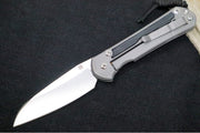 Chris Reeve Large Sebenza 31 Glass Blasted LEFT HAND - Insingo Blade / CPM-Magnacut Steel / Black Micarta Inlay L31-1225 - Northwest Knives