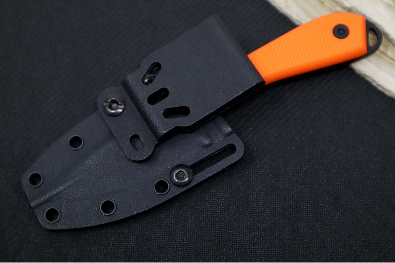 White River Knives Backpacker Pro - Orange G10 Handle / CPM-Magnacut Steel / Black IonBond Coating WRM1-TOR-CBI-MAG - Northwest Knives