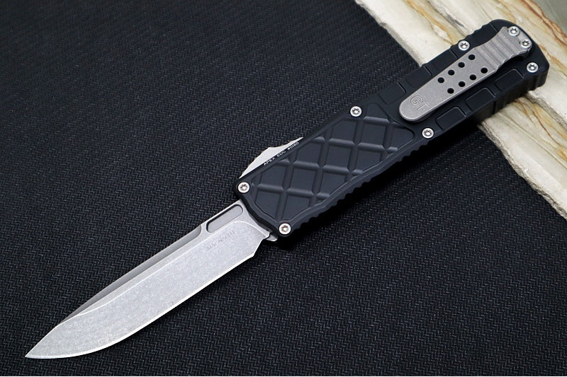 Guardian Tactical APEX EDC OTF Left Hand - Black Anodized Aluminum / Magnacut Steel / Stonewashed Finish / Single Edge Blade 16-3511 - Northwest Knives