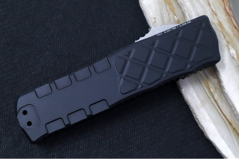 Guardian Tactical APEX EDC OTF Left Hand - Black Anodized Aluminum / Magnacut Steel / Stonewashed Finish / Single Edge Blade 16-3511 - Northwest Knives