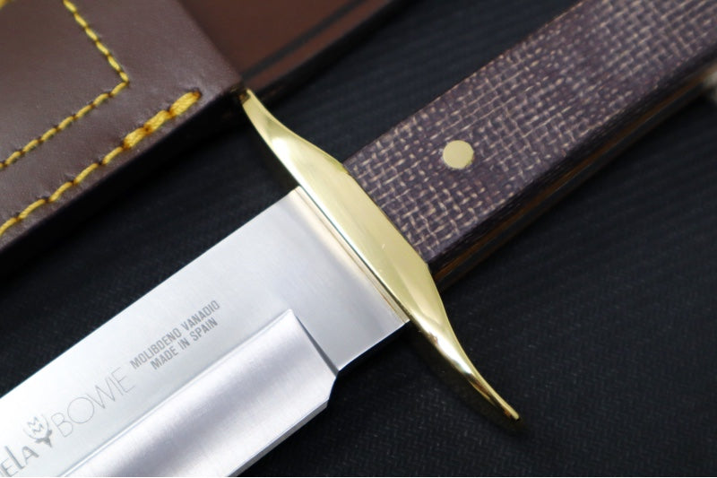 Muela Knives BW-CLASSIC-16M Fixed Blade - Micarta Handle / X50CrMoV15 Stainless Steel Blade / Leather Sheath - Northwest Knives