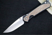 Chris Reeve Knives Large Sebenza 31 NWK Exclusive - Drop Point Blade / CPM-Magnacut Steel / Armor Black Cerakote Handle & Natural Micarta Inlay / Charcoal Lanyard L31-1738 - Northwest Knives