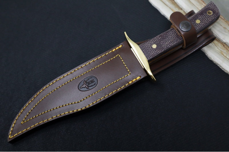 Muela Knives BW-CLASSIC-16M Fixed Blade - Micarta Handle / X50CrMoV15 Stainless Steel Blade / Leather Sheath - Northwest Knives