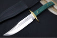 Muela Knives BW-CLASSIC-19G Fixed Blade - Green Jute Micarta Handle / X50CrMoV15 Stainless Blade / Leather Sheath - Northwest Knives